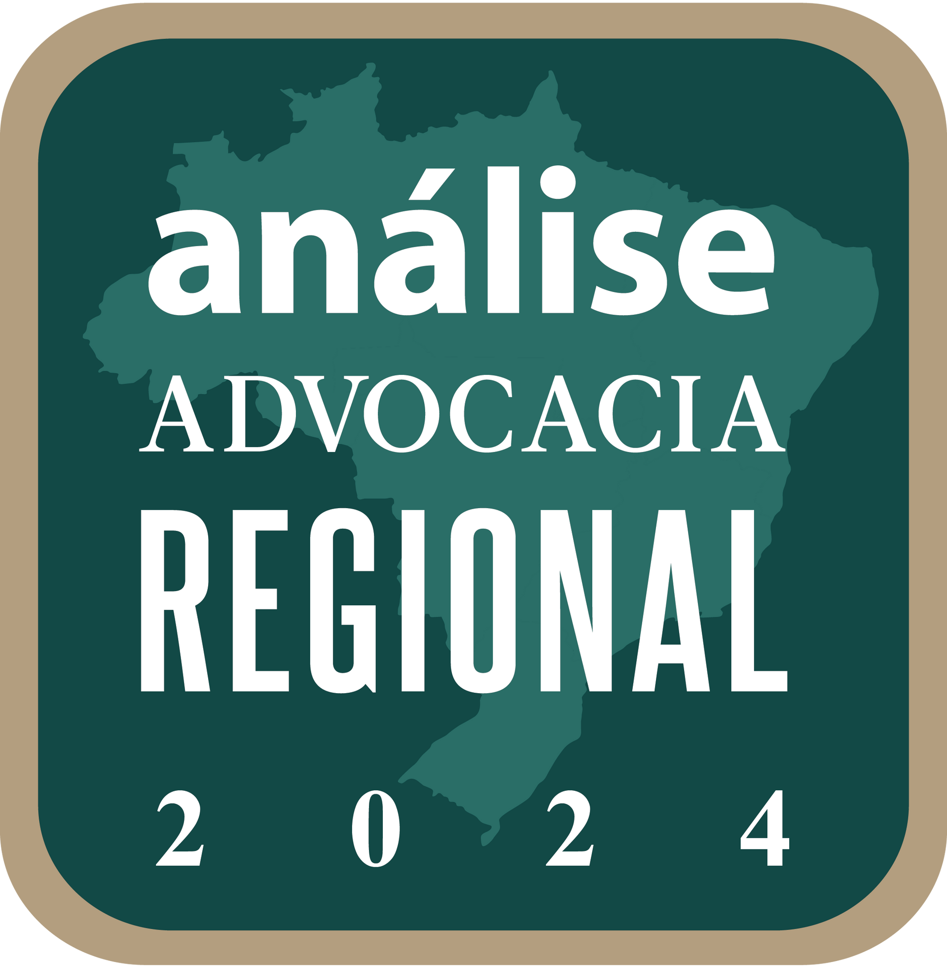 Um logotipo para uma análise da advocacia regional em 2024